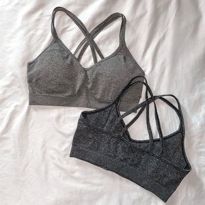Gray Sport Bras
